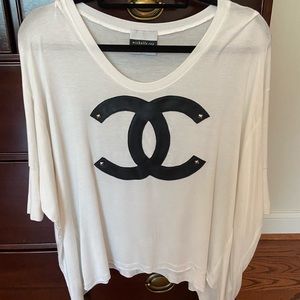 White Top with Leather CC